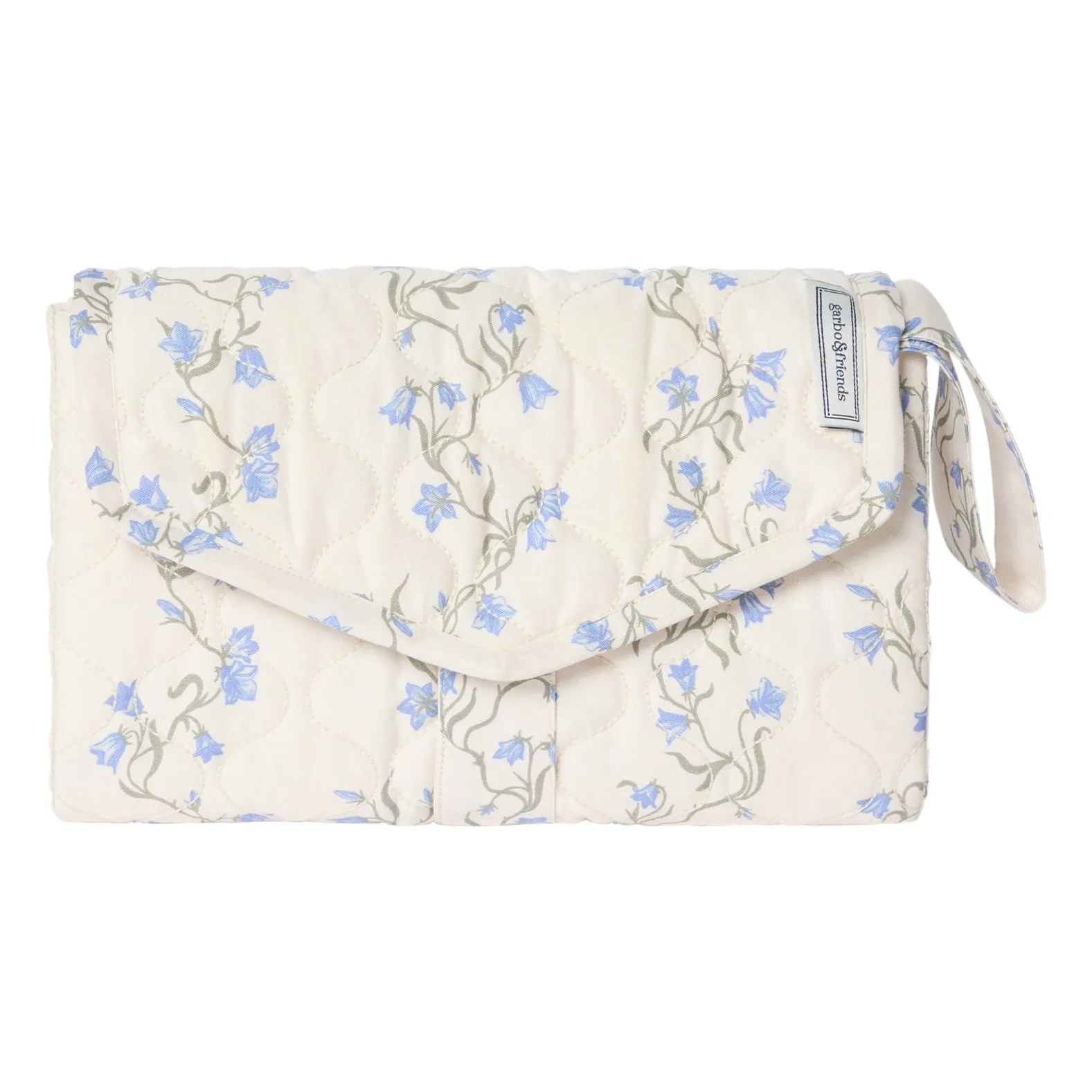 Garbo&Friends Ecru Bell Flower Travel Changing Mat