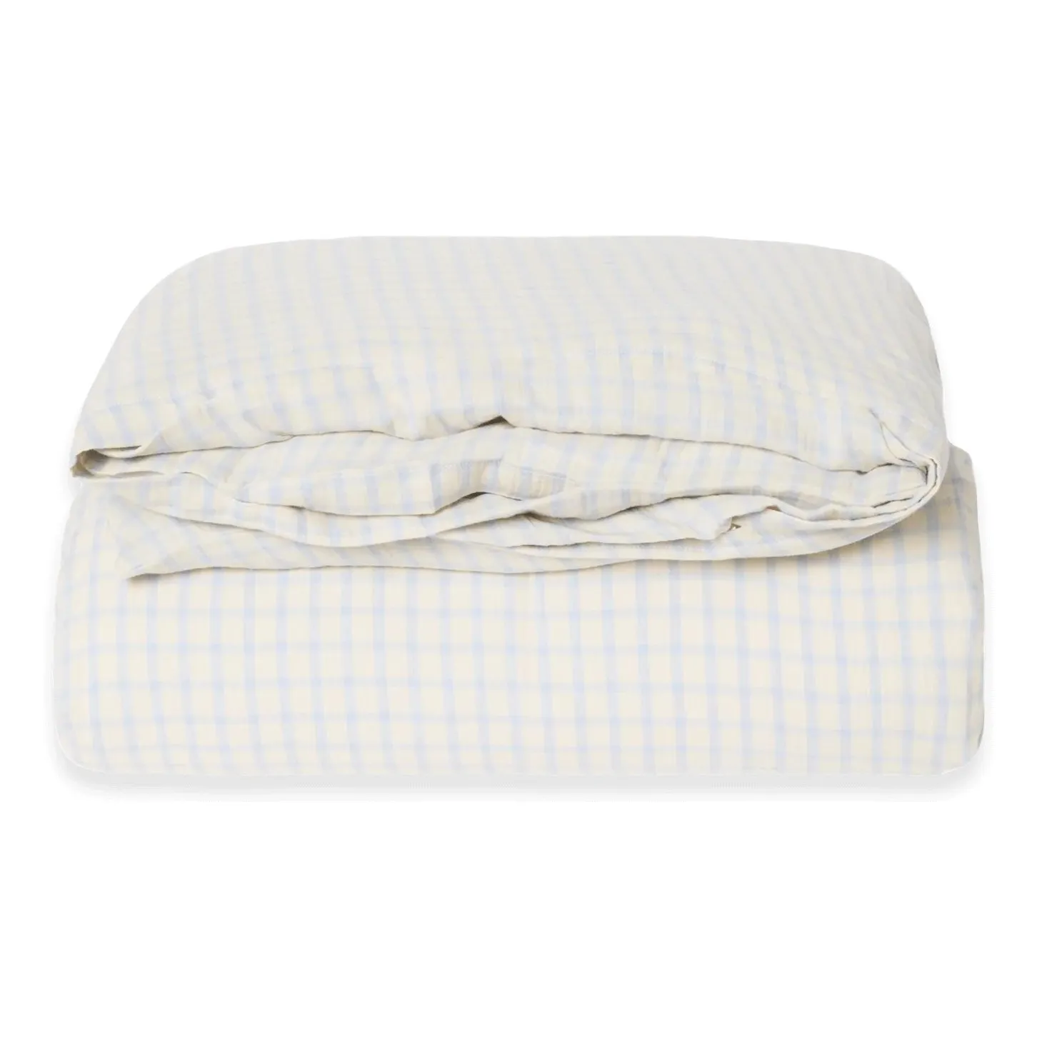 Garbo&Friends Light Blue Comforter Cover Gingham