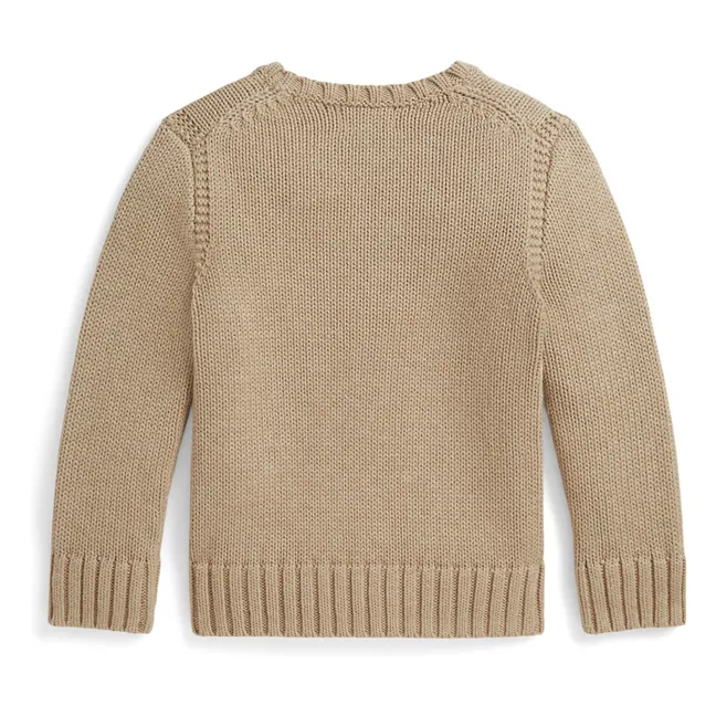 Pull Drapeau Américain | Beige