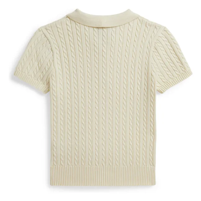 Polo Maille Fine | Crème