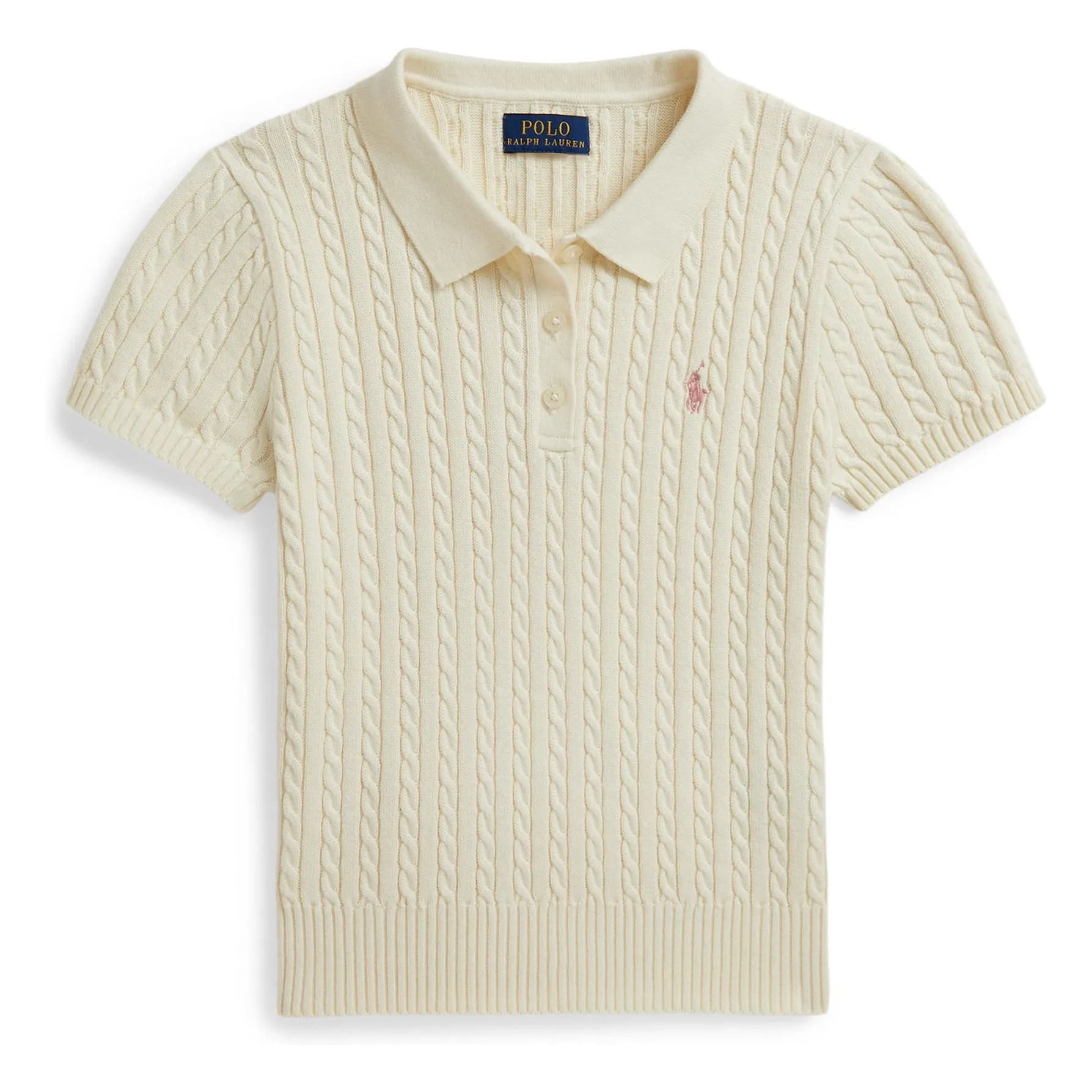 Polo Maille Fine | Crème- Image produit n°0