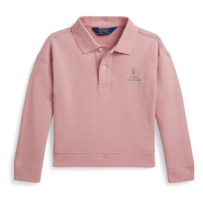 Sweat Polo | Rose poudré