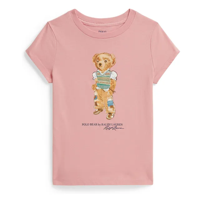 T-shirt Bear Jersey | Rose poudré