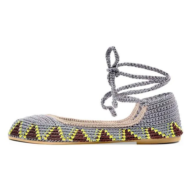 Ballerines High Poppy Grey | Gris