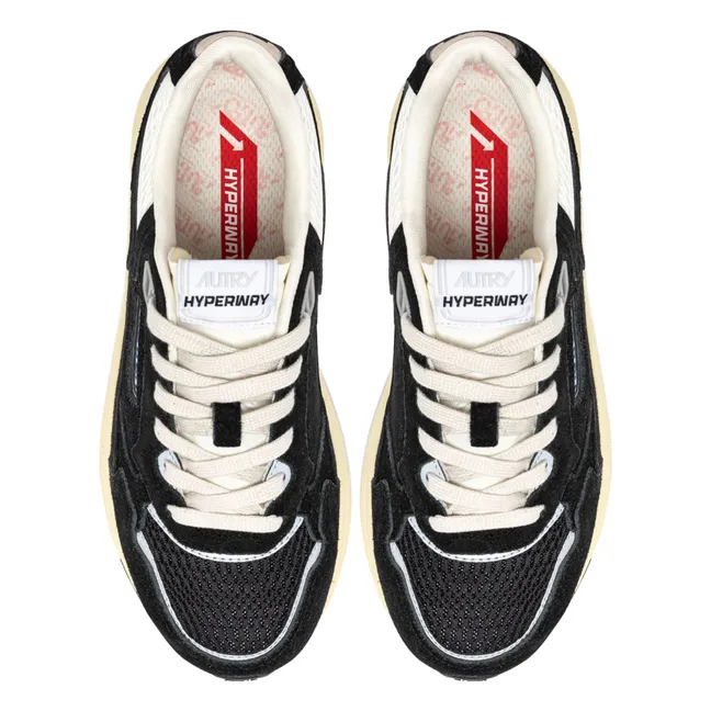 Hyperway Low Suede Sneakers | Black
