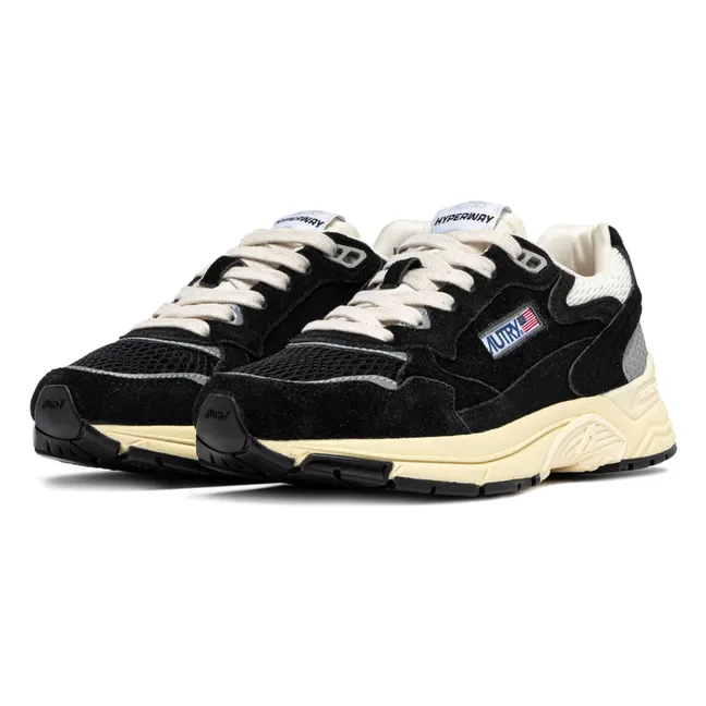 Hyperway Low Suede Sneakers | Black
