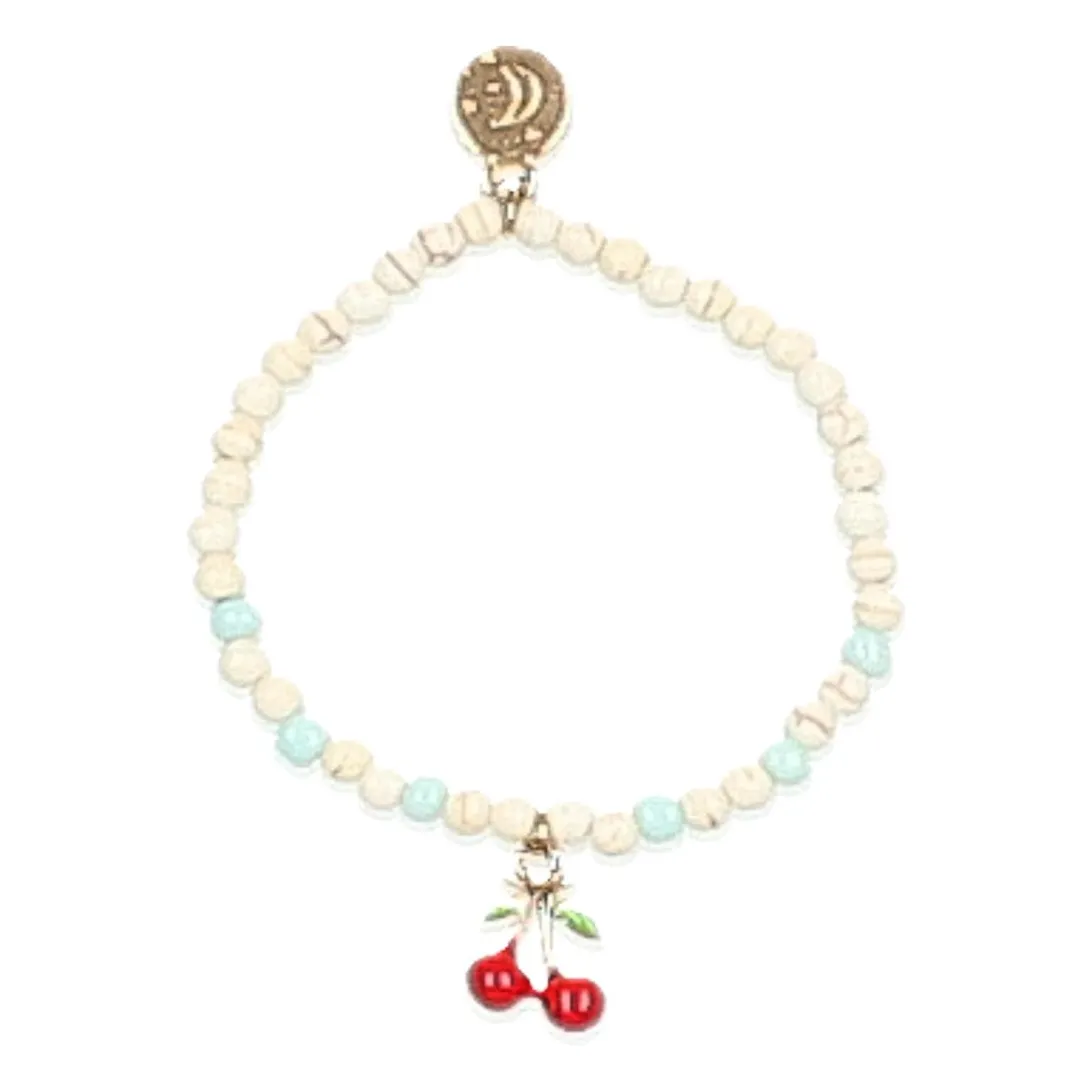 Búho Cherry Red Cherry Bracelet
