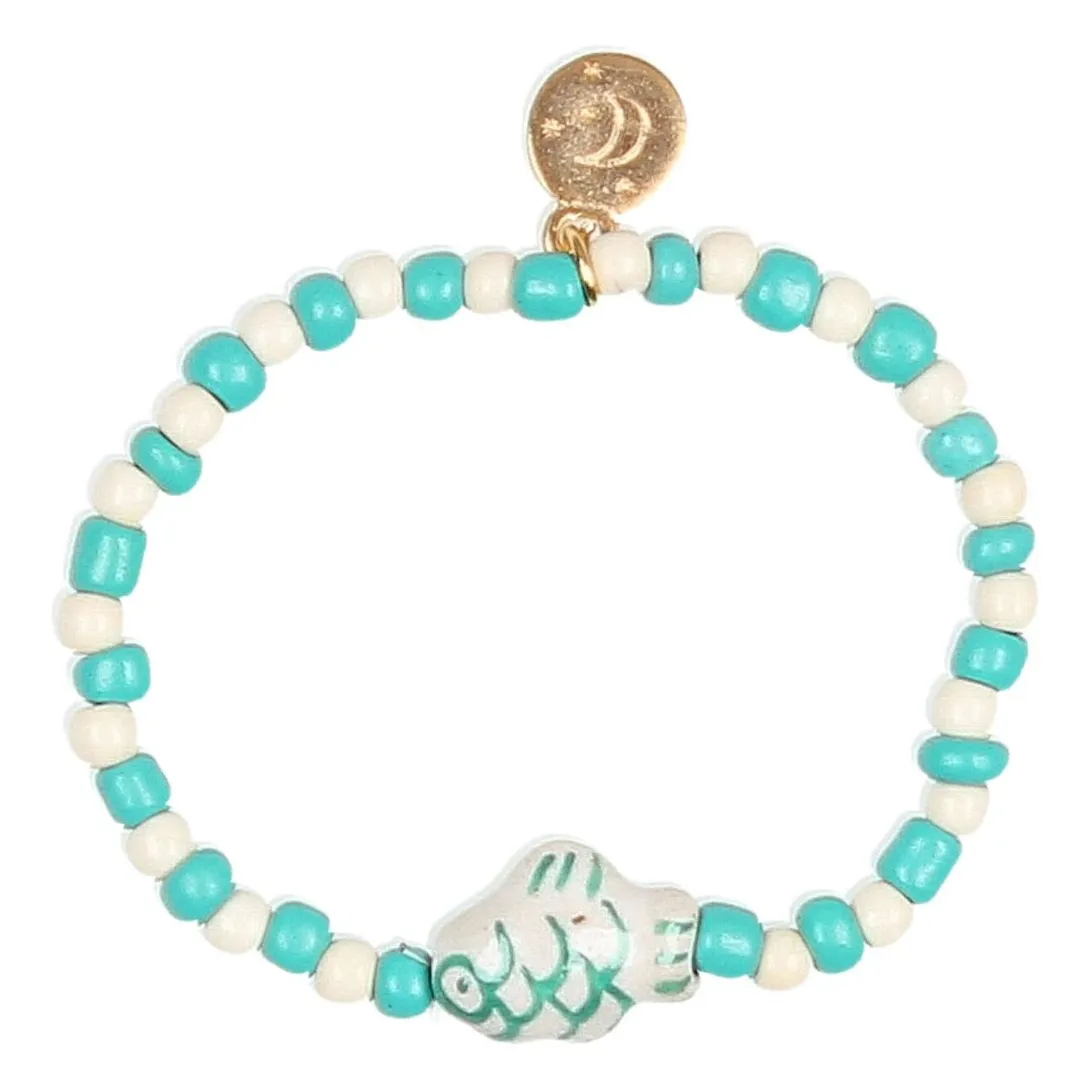 Búho Bleu Turquoise - Bracelet Poisson - Smallable