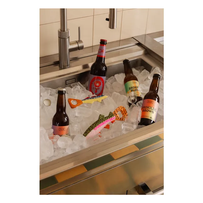 Pike fish bottle opener | Multicoloured