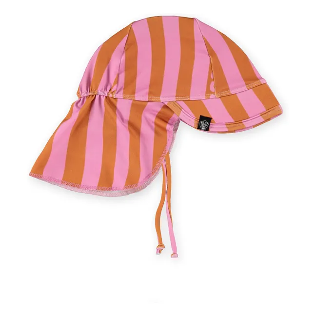 Chapeau Anti-UV Aloha Stripes Fibres Recyclées | Rose