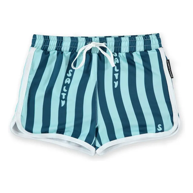 Salty Stripes Trunk UV Protection Swim Shorts Recycled Fibers | Navy blue