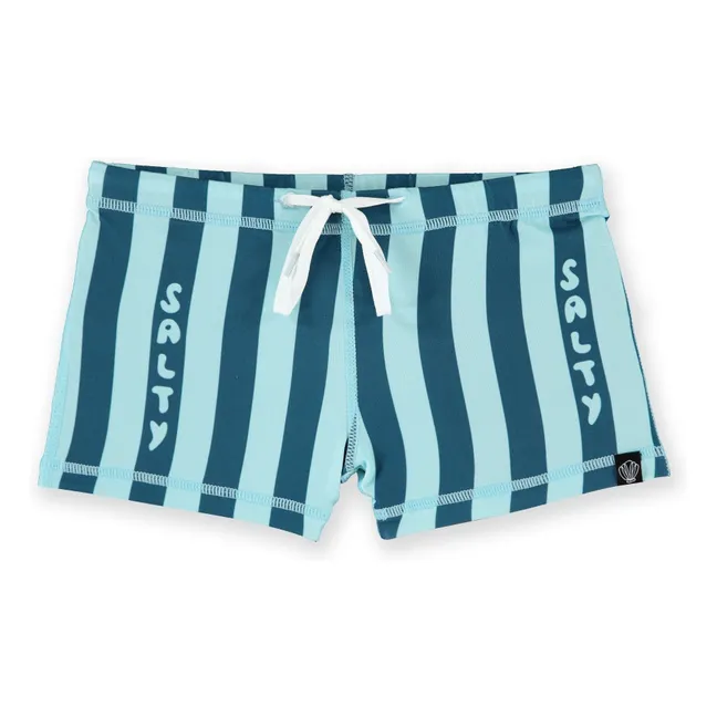 Salty Stripes Bañador Anti-UV Fibras Recicladas | Azul Marino
