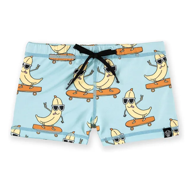 Short de Bain Anti-UV Let It Slide Fibres Recyclées | Bleu Clair