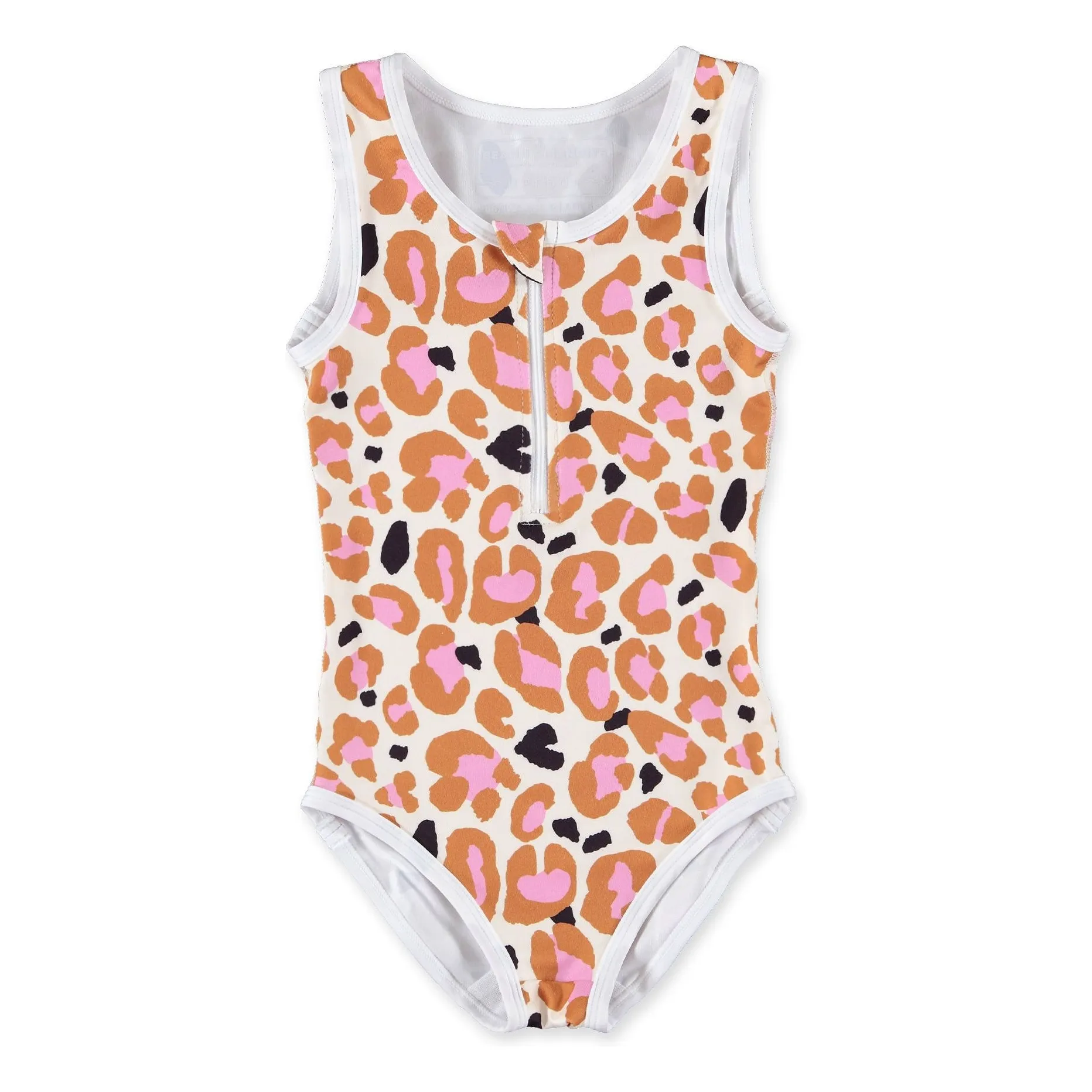 Maillot 1 Pièce Anti-UV Candy Leopard Fibres Recyclées- Image produit n°0