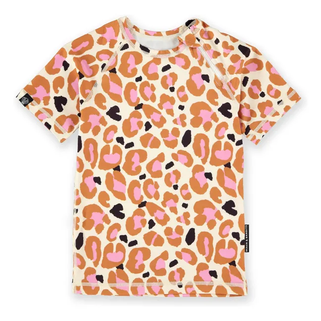 T-shirt Anti-UV Candy Leopard Fibres Recyclées