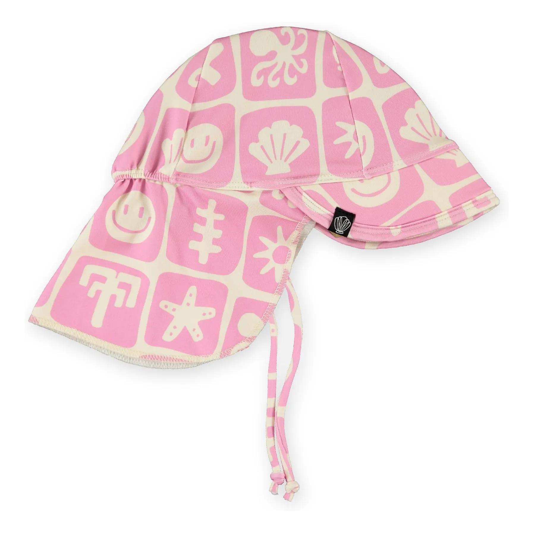 Chapeau Anti-UV Salty Sea Smiley Fibres Recyclées | Rose- Image produit n°0