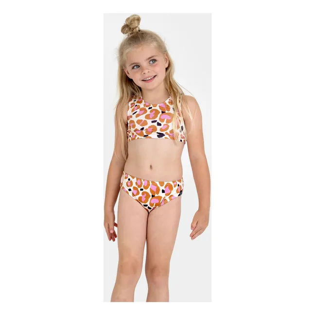 Costume da bagno 2 pezzi con protezione UV Candy Leopard Fibre riciclate