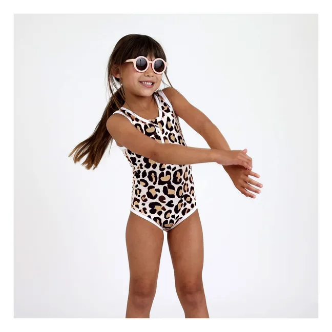 Maglia Leopard Shark 1 pezzo con protezione UV Fibre riciclate | Avorio