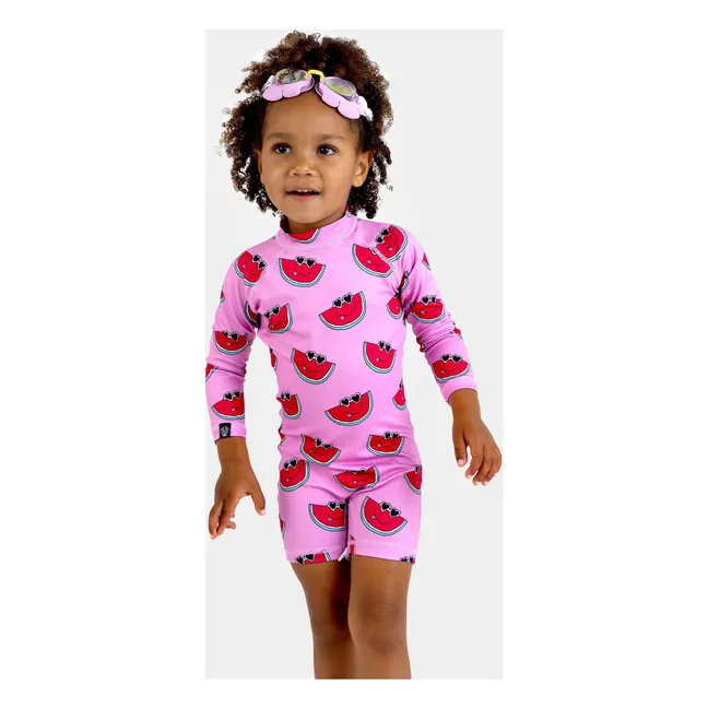 Chunk A Licious Recycled Fibers UV Protection Playsuit  | Fuchsia