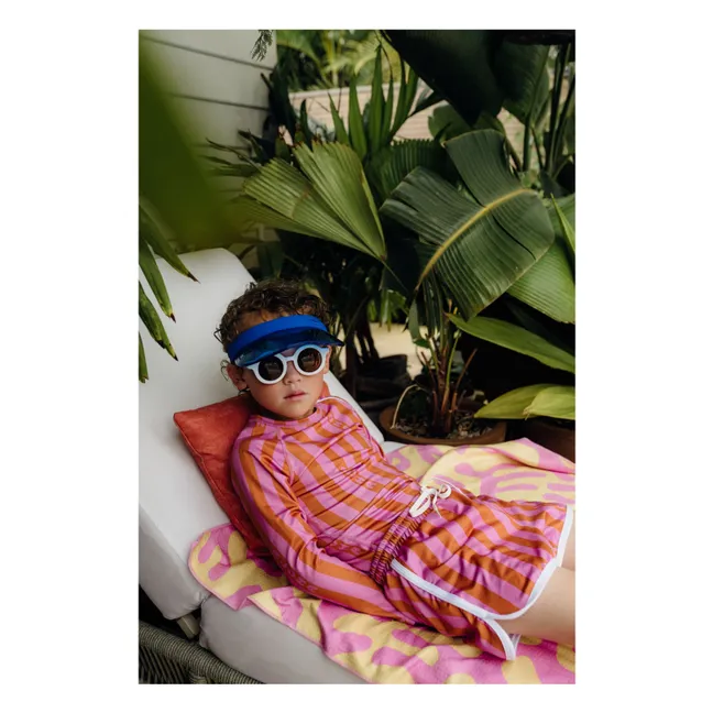 T-shirt Anti-UV Aloha Stripes Fibres Recyclées | Rose