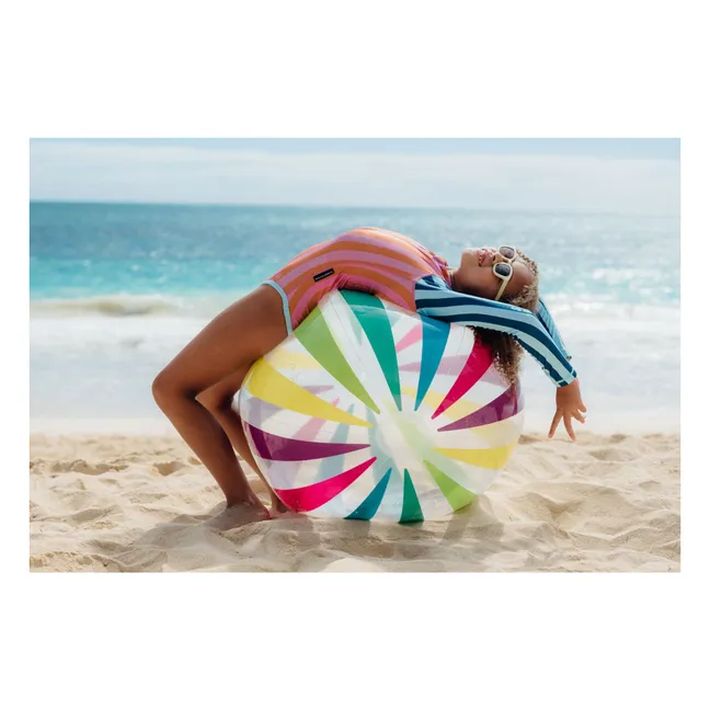 Badeanzug Anti-UV Salty Stripes Recycelte Fasern   | Navy