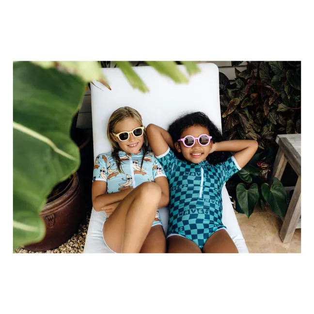 Maillot de Bain Anti-UV Waves Fibres Recyclées   | Vert Menthe
