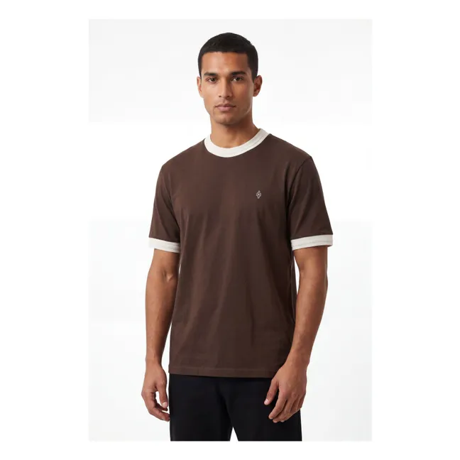 T-shirt Embossed | Marron