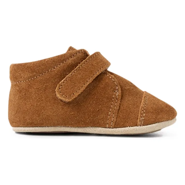 Klettschuhe Wildleder | Haselnussbraun