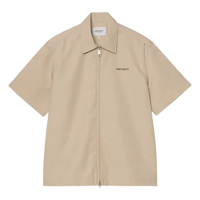 Chemise Zippée S/S Postal Zip | Beige