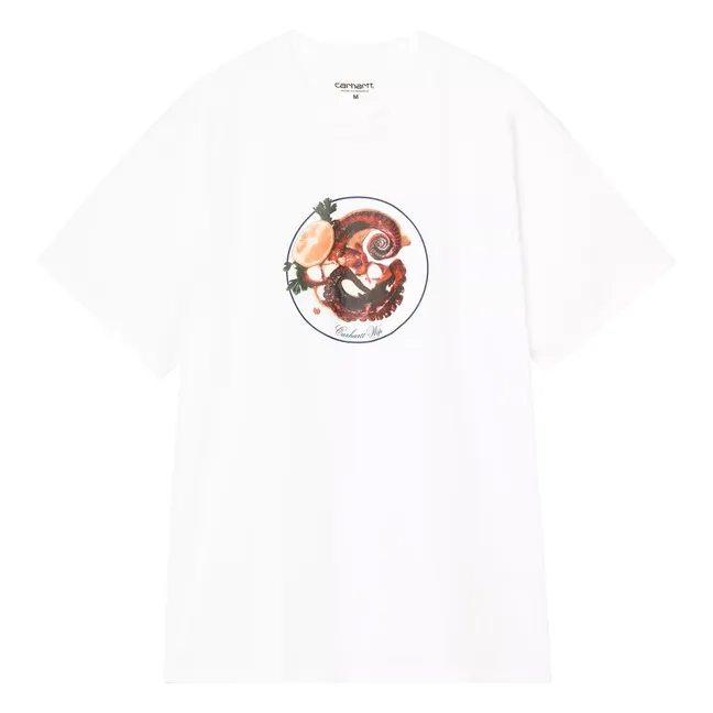 T-shirt S/S Octopus  | Blanc