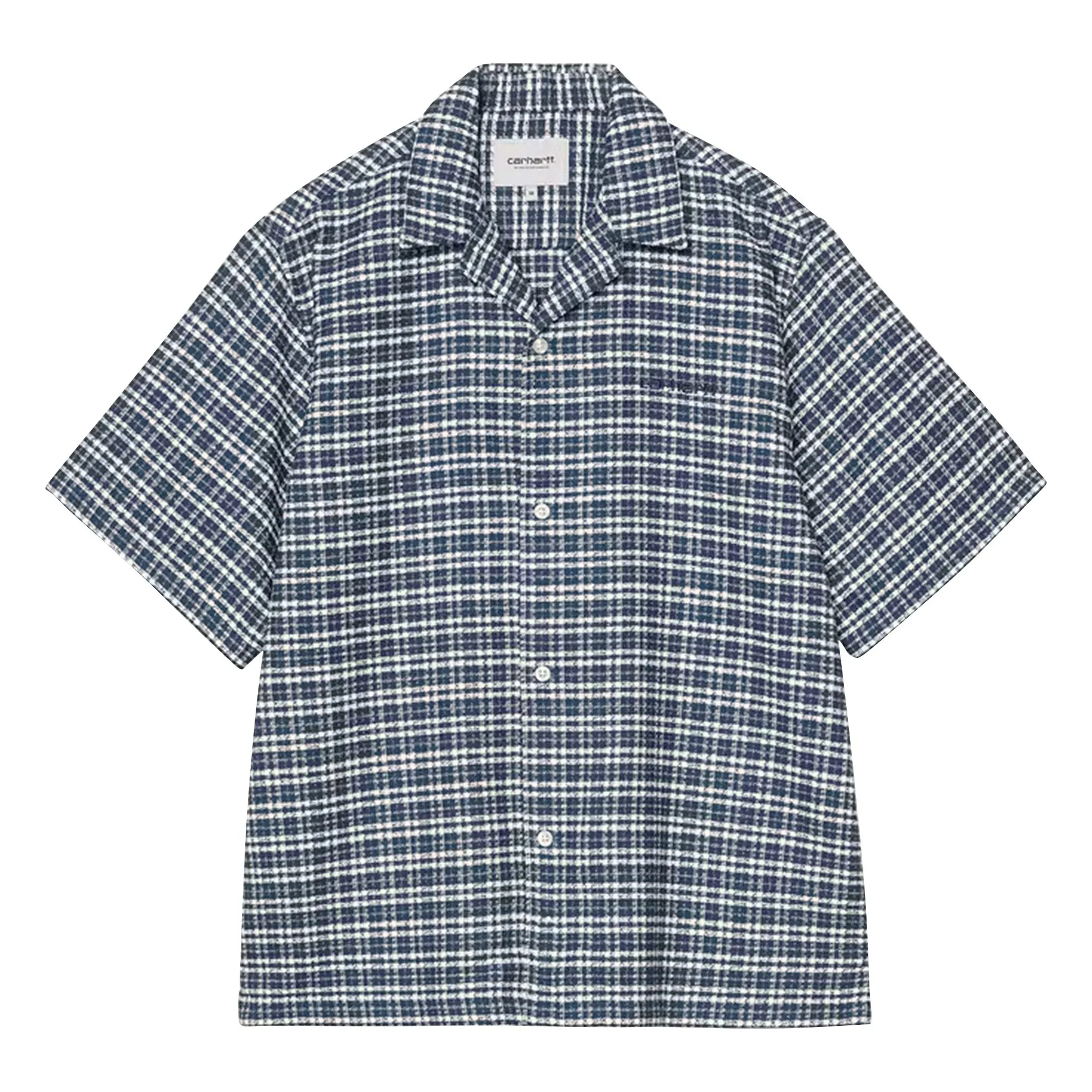 Carhartt Wip Grey Blue Carreaux S/S Kander Shirt
