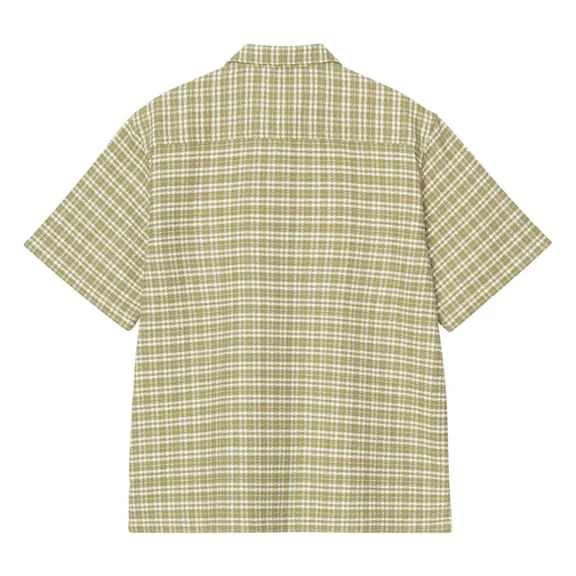 Chemise Carreaux S/S Kander | Jaune vert