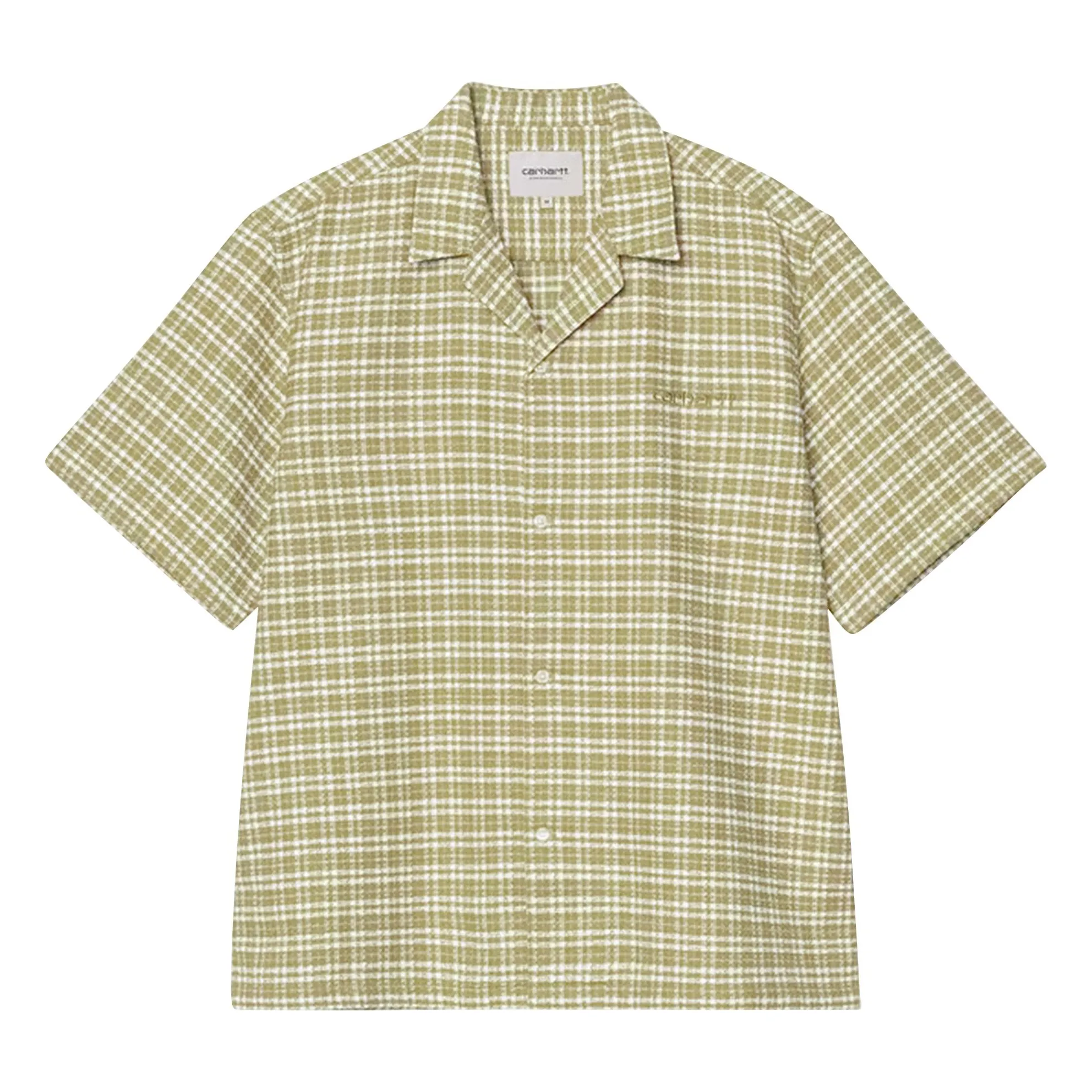 Carhartt Wip Yellow Green Carreaux S/S Kander Shirt