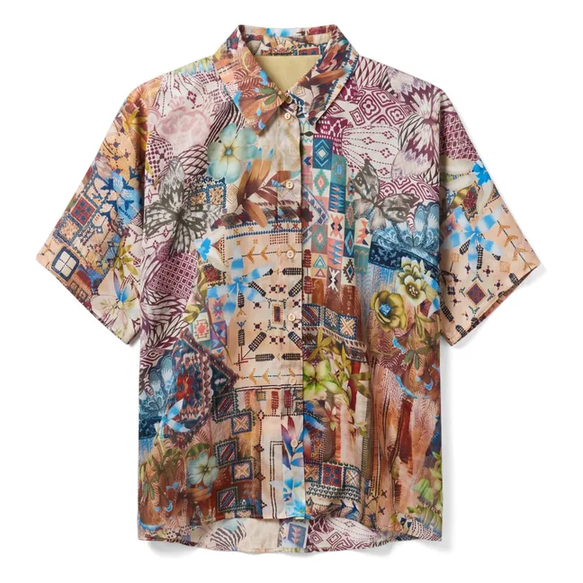 Camisa de seda Brooklyn | Terracotta