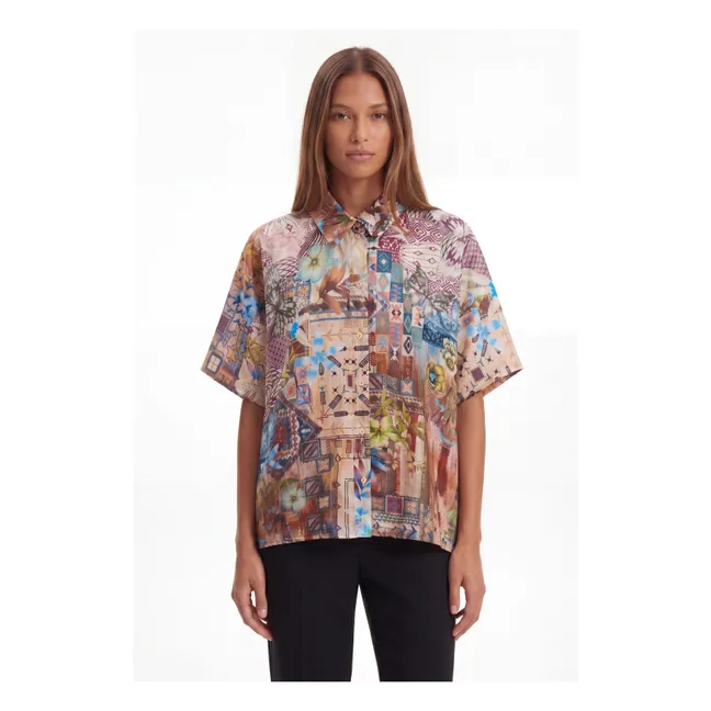 Camisa de seda Brooklyn | Terracotta