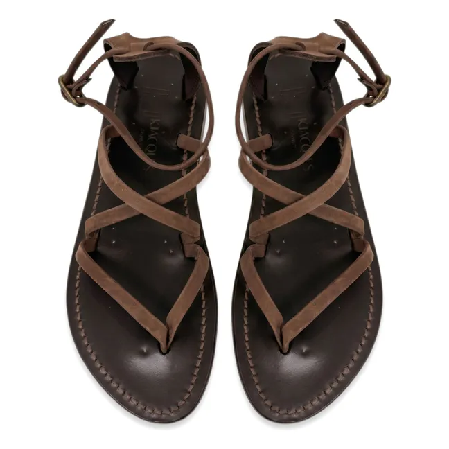 Epicure Nubuk Sandalen | Bronze