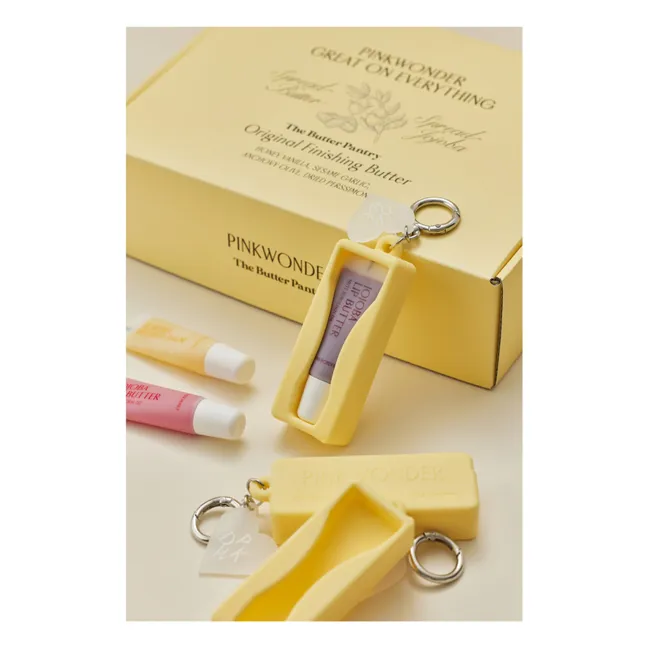 Porte-clé en silicone pour baume à lèvres