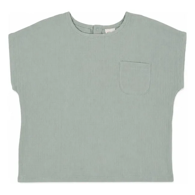 T-shirt Natalia Coton Bio | Vert amande