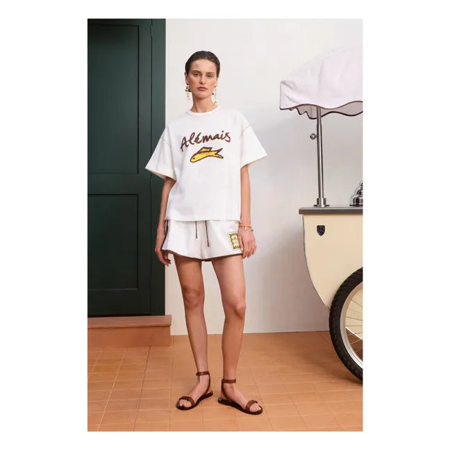 T-shirt Scuba Coton | Ivoire