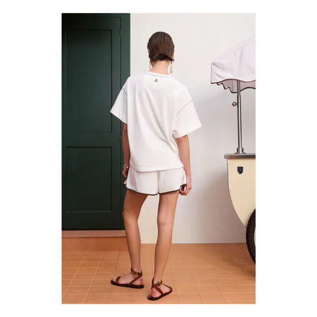 T-shirt Scuba Coton | Ivoire