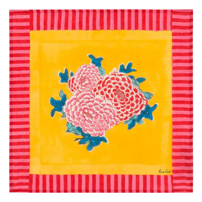 Arabesque Corolla Serviette | Gelb