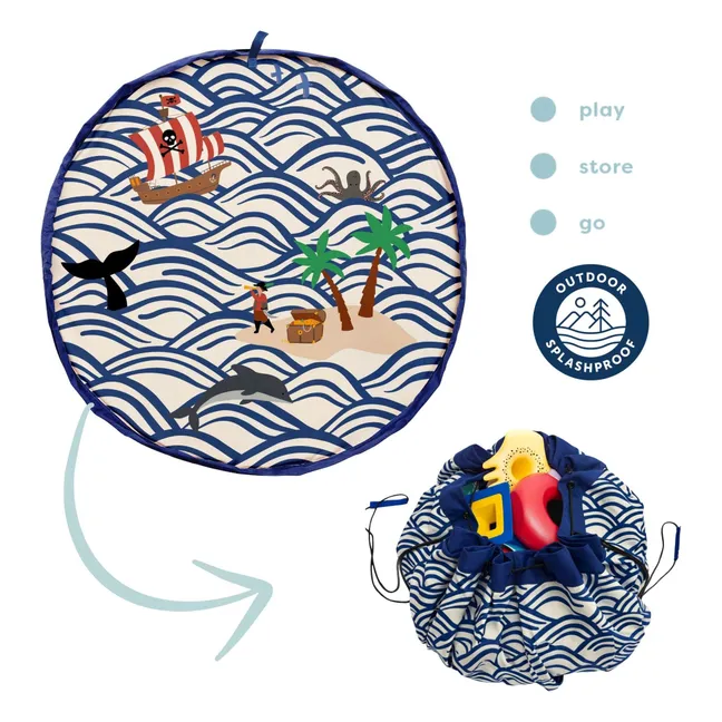 Sac / Tapis de jeu d'extérieur Noomad - Pirate | Bleu