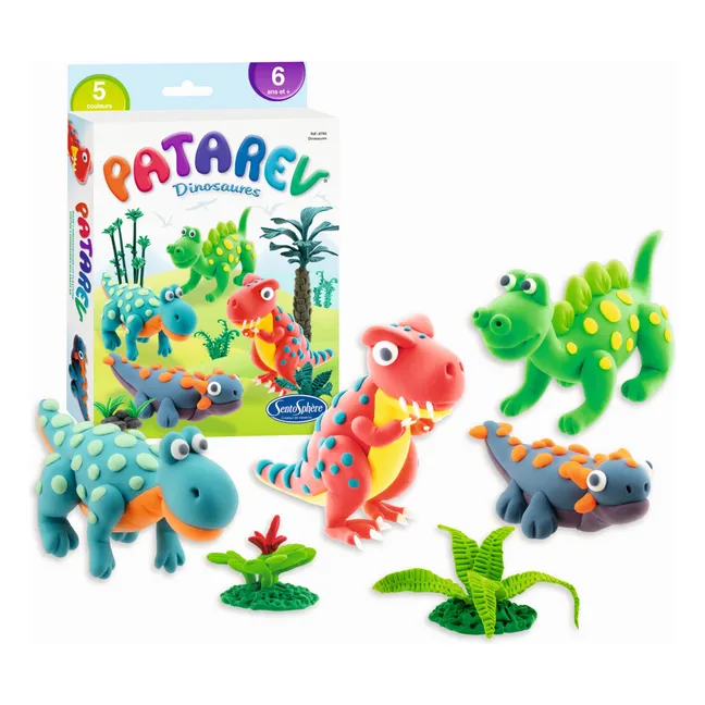 Pasta de modelar autoendurecible Dinosaurios Patarev