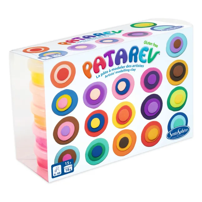 Pâtes à modeler autodurcissantes Patarev - Set de 15