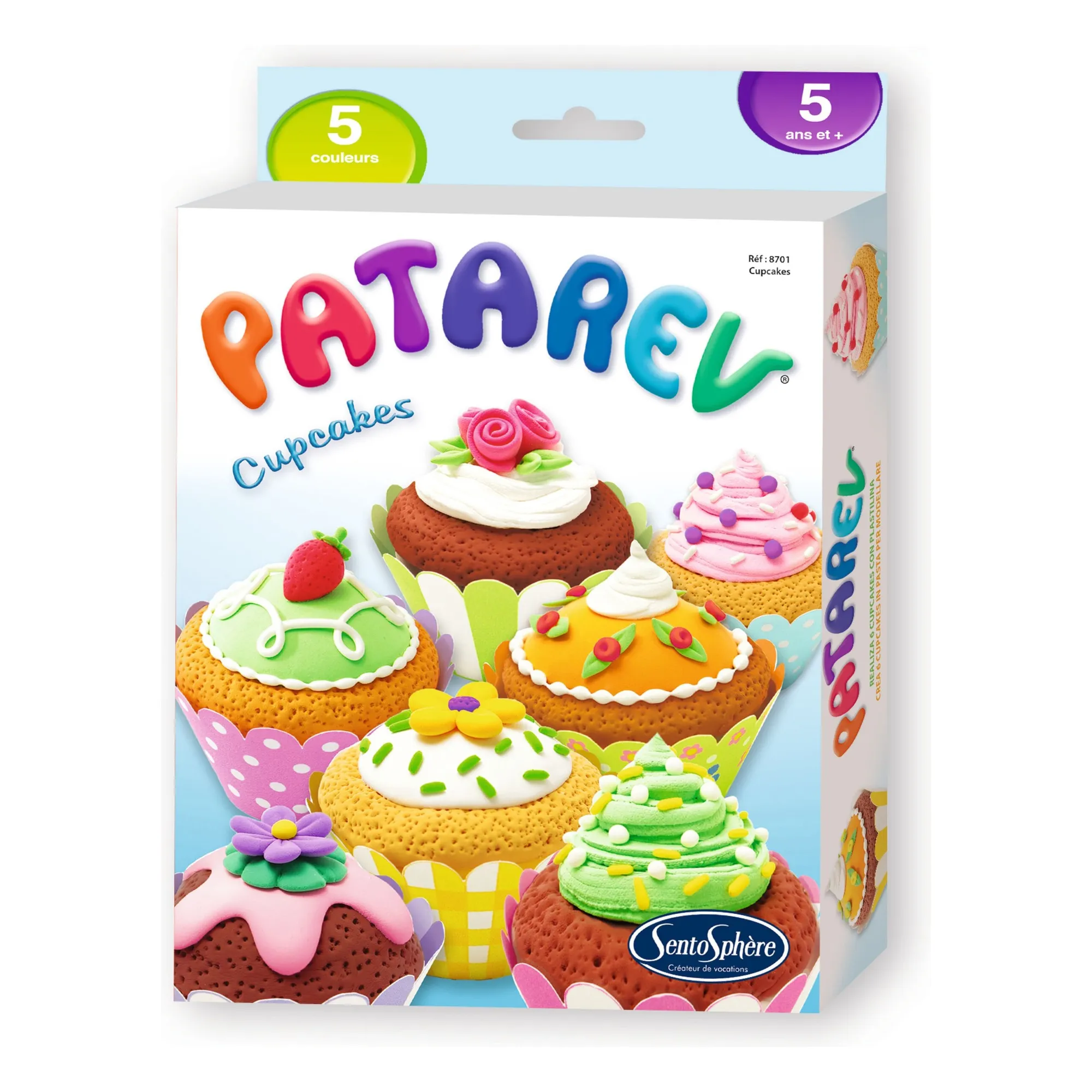 Sentosphère Multicoloured Patarev Cupcakes Self-Hardening Modeling Clay