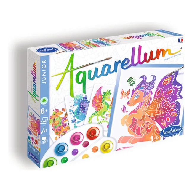 Peinture Aquarellum Dragons des 4 Saisons