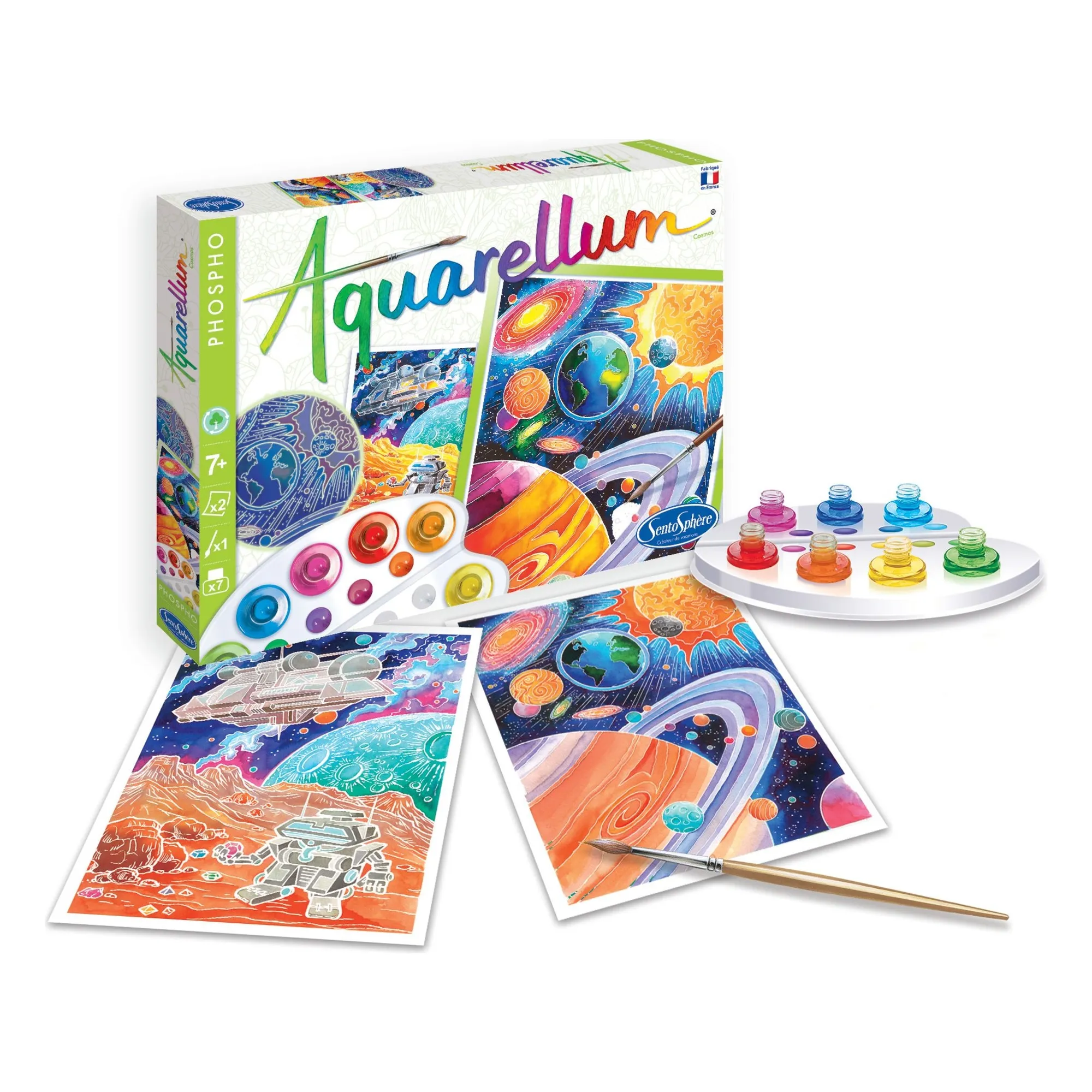 Sentosphère Multicoloured Cosmos Phosphorescent Watercolor Paint