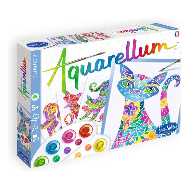 Peinture Aquarellum Chats