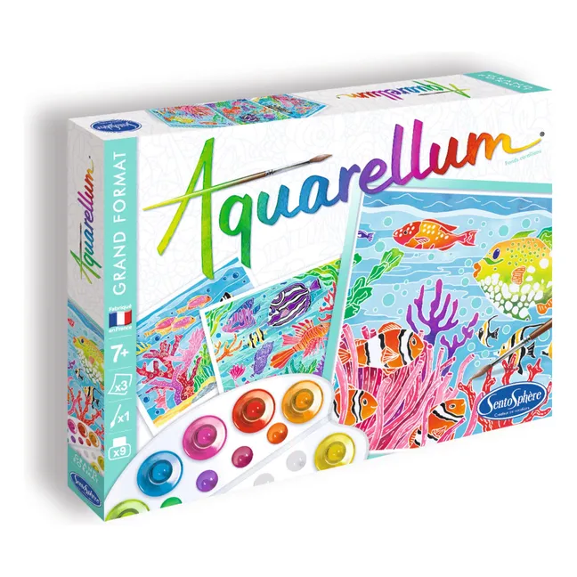 Peinture Aquarellum Fonds Coralliens