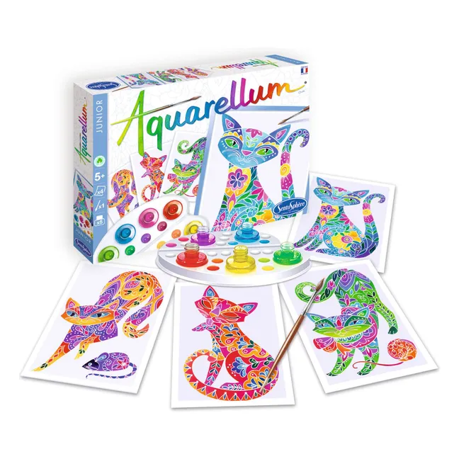 Peinture Aquarellum Chats
